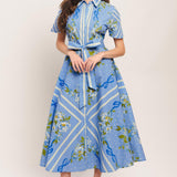 SWEET SOPHISTICATE WOVEN MIDI DRESS
