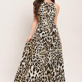 SAVAGE ELEGANCE WOVEN MAXI DRESS