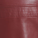 RUNWAY TREND FAUX LEATHER MIDI DRESS