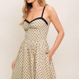 POLKA PASSION WOVEN MAXI DRESS