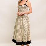 POLKA PASSION WOVEN MAXI DRESS