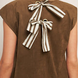 QUIET LUXURY EDGE FAUX SUEDE MIDI SHIFT DRESS