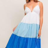 CRUISE MODE WOVEN MIDI DRESS