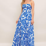 SEASIDE BLOOM WOVEN ANKLE DRESS