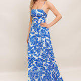 SEASIDE BLOOM WOVEN ANKLE DRESS