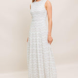 HEARTFELT CREAM WOVEN LACE ANKLE DRESS
