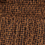 CHECKED DAYDREAM WOVEN MIDI DRESS
