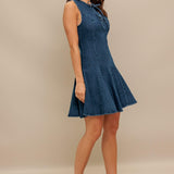 MOD DENIM DARLING MINI DRESS