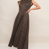 URBAN JUNGLE GLAM SUEDED KNIT MIDI DRESS