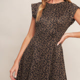 URBAN JUNGLE GLAM SUEDED KNIT MIDI DRESS