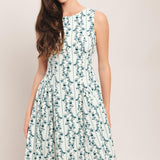 BLOOM COLUMN WOVEN MIDI DRESS