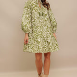FLORENCE FLAIR WOVEN MINI DRESS