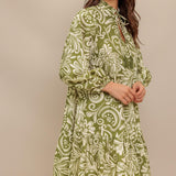 FLORENCE FLAIR WOVEN MINI DRESS