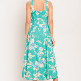 AQUA DAYDREAM WOVEN MIDI DRESS