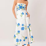GARDEN MUSE WOVEN MIDI DRESS
