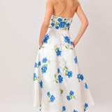 GARDEN MUSE WOVEN MIDI DRESS