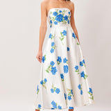 GARDEN MUSE WOVEN MIDI DRESS