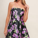 GARDEN PARTY CHIC WOVEN MINI DRESS