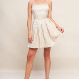 ROMANTIC GARDEN WOVEN MINI DRESS