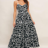 URBAN WILD WOVEN MIDI DRESS