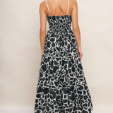 URBAN WILD WOVEN MIDI DRESS