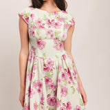 BLOSSOM BABE WOVEN MINI DRESS