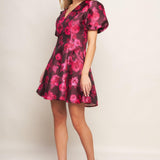BLOOM RHAPSODY WOVEN MINI DRESS