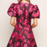 BLOOM RHAPSODY WOVEN MINI DRESS