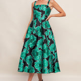 ROYAL BAROQUE WOVEN MIDI DRESS