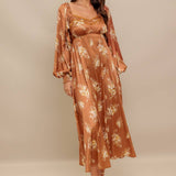 ENGLISH GARDEN WOVEN MIDI DRESS