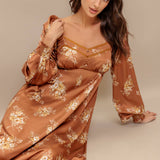 ENGLISH GARDEN WOVEN MIDI DRESS