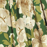 EVERGREEN CAMELLIA DREAM WOVEN MIDI SHIRT DRESS