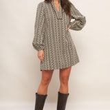 DESERT DUST WOVEN MINI DRESS