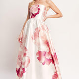 LUXE PEONY WOVEN MAXI DRESS