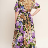 VIVID HERITAGE WOVEN MIDI DRESS