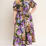 VIVID HERITAGE WOVEN MIDI DRESS