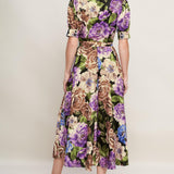 VIVID HERITAGE WOVEN MIDI DRESS