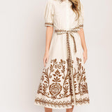 ROMANTIC HEIRLOOM WOVEN MIDI DRESS