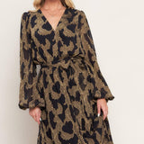 MIDNIGHT MOSS WOVEN JACQUARD MAXI DRESS
