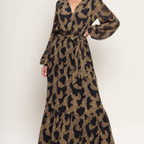 MIDNIGHT MOSS WOVEN JACQUARD MAXI DRESS