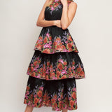 THE BOTANICAL BALLGOWN WOVEN MIDI DRESS