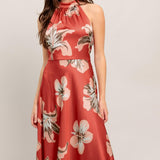 CAN’T LOOK AWAY WOVEN MIDI DRESS