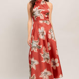 CAN’T LOOK AWAY WOVEN MIDI DRESS