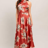 CAN’T LOOK AWAY WOVEN MIDI DRESS