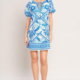 BLUE LAGOON RESORT WOVEN MINI DRESS