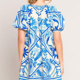 BLUE LAGOON RESORT WOVEN MINI DRESS
