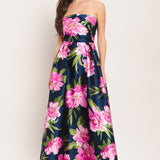 LUNA FLORA WOVEN MAXI DRESS