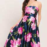 LUNA FLORA WOVEN MAXI DRESS