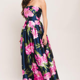 LUNA FLORA WOVEN MAXI DRESS