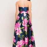 LUNA FLORA WOVEN MAXI DRESS
